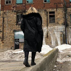 Fur-Trimmed Reversible Peacoat